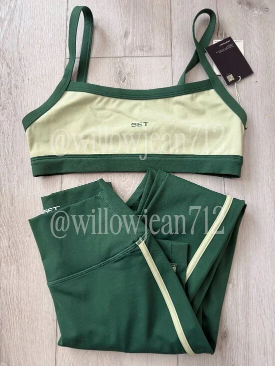 SET Active - S/M - Lawn from Club SET - Bra and Leggings set - Picture 1 of 9